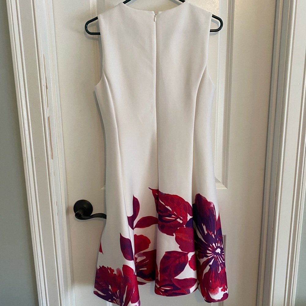 DKNY Floral Lined Sleeveless Dress - Picture 8 of 15